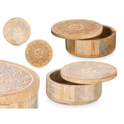 ROUND BOX LID OM ASSORTED 2 COLOURS