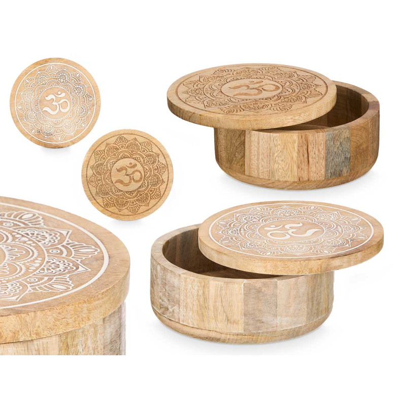 ROUND BOX LID OM ASSORTED 2 COLOURS