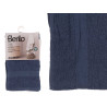 SERVIETTE LISSE 30X50 BLEU FONCE