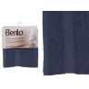 SERVIETTE LISSE 50X90 BLEU FONCE