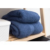 SERVIETTE LISSE 90X150 BLEU FONCE
