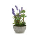 PLANTA ARTIFI LAVANDA MACETA CEMENTO MED