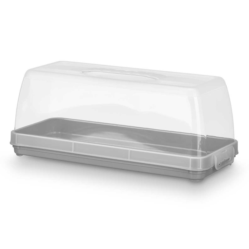 PORTATARTA RECTANGULAR ASA GRIS