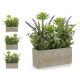 GIARDINO ARTIFIC FIORE VASO RETTANG CEME