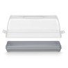 PORTATARTA RECTANGULAR ASA GRIS
