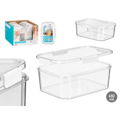 PORTAPRANZO RETTANGOLARE ERMETICO BIANCO 650ML