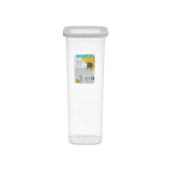 SQUARE JAR GRAY LID 2L