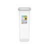 SQUARE JAR GRAY LID 2L