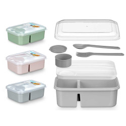 PORTAPRANZO SEPARATORE POSATE ASS 3 COL 100 1800ML