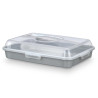 PORTATARTA RECTANGULAR GRD ASA GRIS
