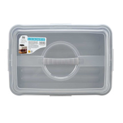 PORTATARTA RECTANGULAR GRD ASA GRIS
