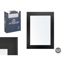 MIRROR 38X48 BLACK FRAME