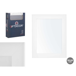MIRROR 38X48 WHITE FRAME