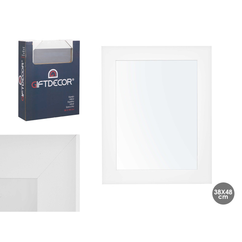 MIRROR 38X48 WHITE FRAME