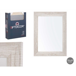 ESPELHO 48X38 MOLDURA CINZA NATURAL