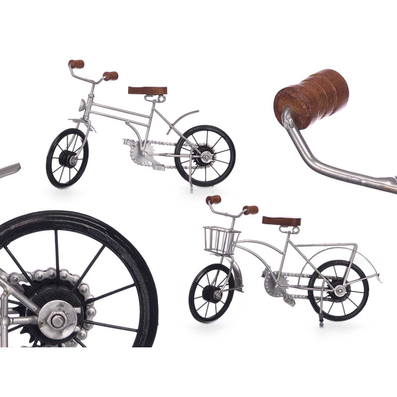 MEDIUM BICYCLE SILVER ASSORTED 2 MOD