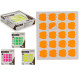 ETIQUETAS ADHESIVA 22X49MM MANZANA S4 5P