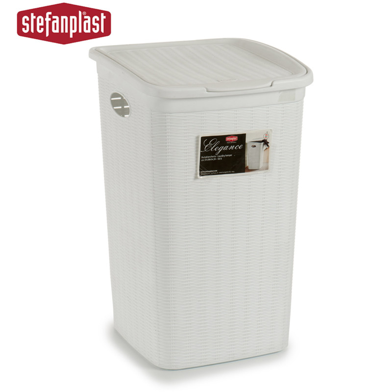 CESTO ROUPA BRANCO 50L