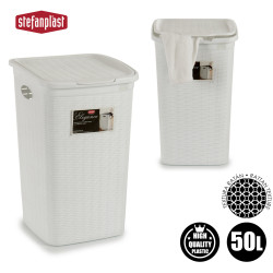 CESTO ROUPA BRANCO 50L