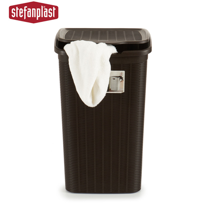 CESTO ROUPA ELEGANCE 50L CHOCOLATE