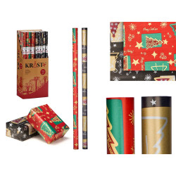 ROULEAU PAPIER CADEAU 70X200 JOYEUX NOËL