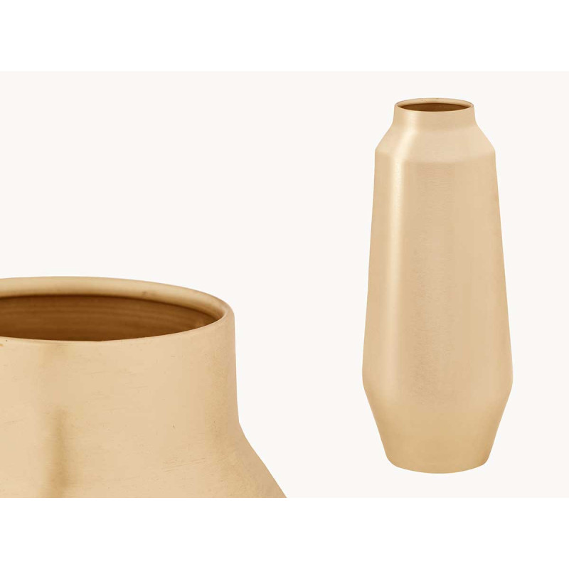 VASE OVALE DORÉ MOYEN