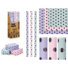 ROLL GIFT PAPER 70X200 POLKA ASSORTED 3 COLOURS