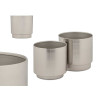 CONJ 2 VASOS PRATEADOS