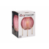 VASO PALLA DI CRISTALLO ROSA BASE METALLO ORO