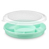 AIRTIGHT COMPARTMENT TRAY ASSORTED 3 COLORS