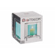 BASE CANDELA CRISTALLO QUAD BLU METALLO ARGEN PICC