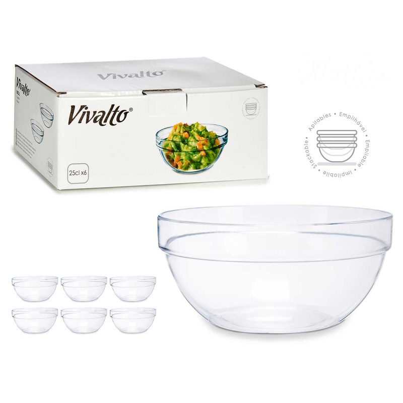 SMALL BOL STACKABLE GLASS 250ML