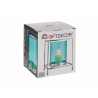 BASE CANDELA CRISTALLO QUAD BLU METALLO ARG GRAN