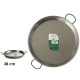 POELE A PAELLA POLIE 38 CM 8 RATIONS
