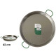 POELE A PAELLA POLIE 42 CM 10 RATIONS