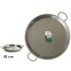 POELE A PAELLA POLIE 55 CM 16 RATIONS