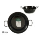 POELE PROFONDE EMAILLE AVEC ANSES 28 CM