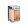 BASE VELA CRISTAL CILIND AMBAR METAL COBRE GRD