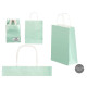 SAC EN PAPIER VERT MENTHE MINI 18X24CM