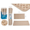 TAPPETO RETTANGOLARE INTRECCI PVC 69X39CM BEIGE
