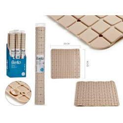 TRANSPARENT SQUARE CARPET PVC FRAMES 50X50CM BEIGE