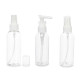 SET 3 COSMETICS BOTTLES WHITE LID