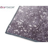 TAPETE CINZENTO 100X150CM COM PADRÃO PRATEADO
