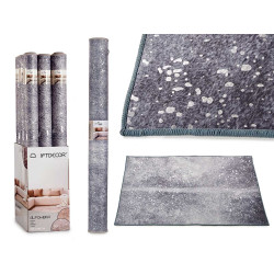 ALFOMBRA GRIS 133X190CM CON MANCHAS PLATEADAS