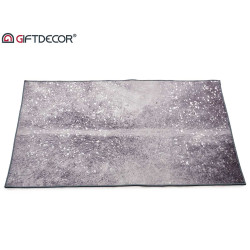 TAPPETO GRIGIO 133X190CM CON MACCHIE ARGENTATE