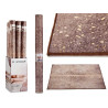 TAPPETO MARRONE 133X190CM CON MACCHIE DORATE