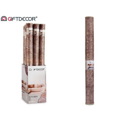 TAPPETO MARRONE 133X190CM CON MACCHIE DORATE