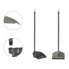 GREY DUSTPAN WITH RUBBER AND SILVER STICK