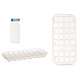 CUVETE DE GELO BRANCA TRANSP 32 CUBOS
