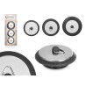 SET 3 RUBBER AND STEEL STOPPERS FOR THE SINK